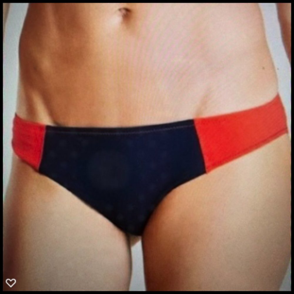 NWT Athleta Color Block Mid Rise Swim Bottom - Picture 2 of 4